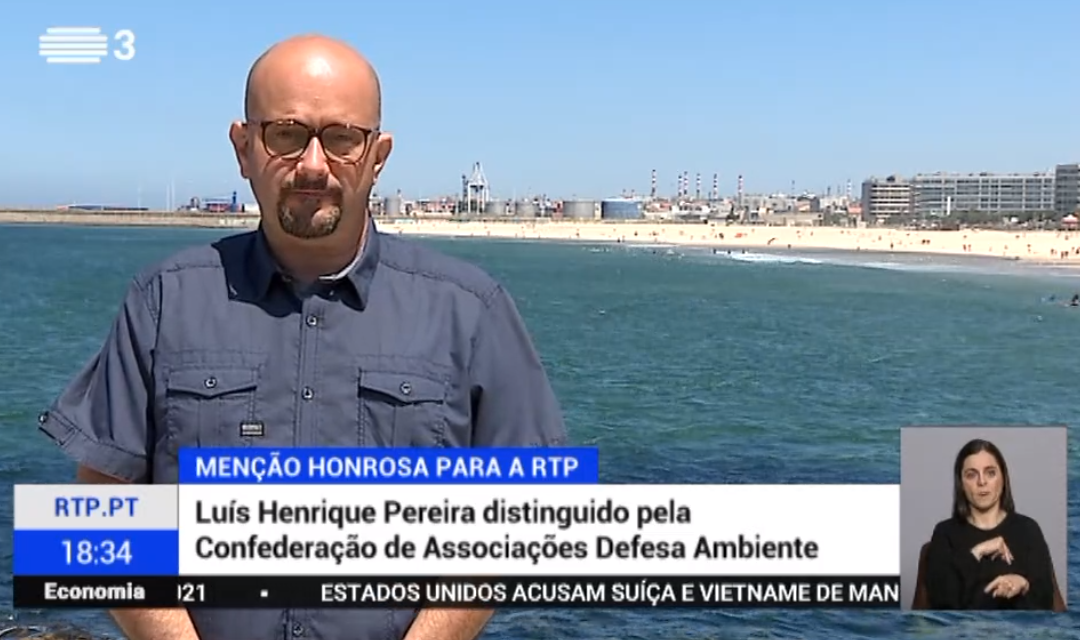 Menção Honrosa do Prémio Nacional de Ambiente a Luís Henrique Pereira na RTP3